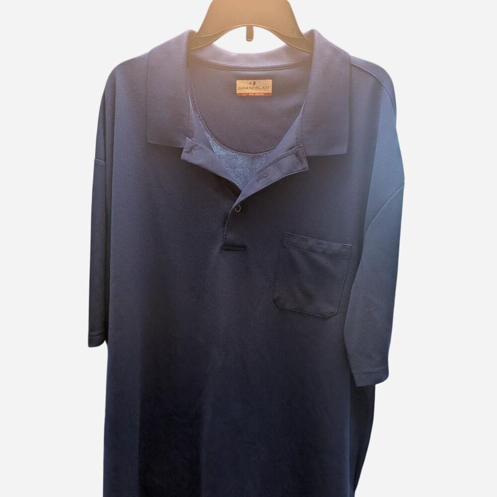 Grand-slam Men's Navy and Blue Polo-shirts